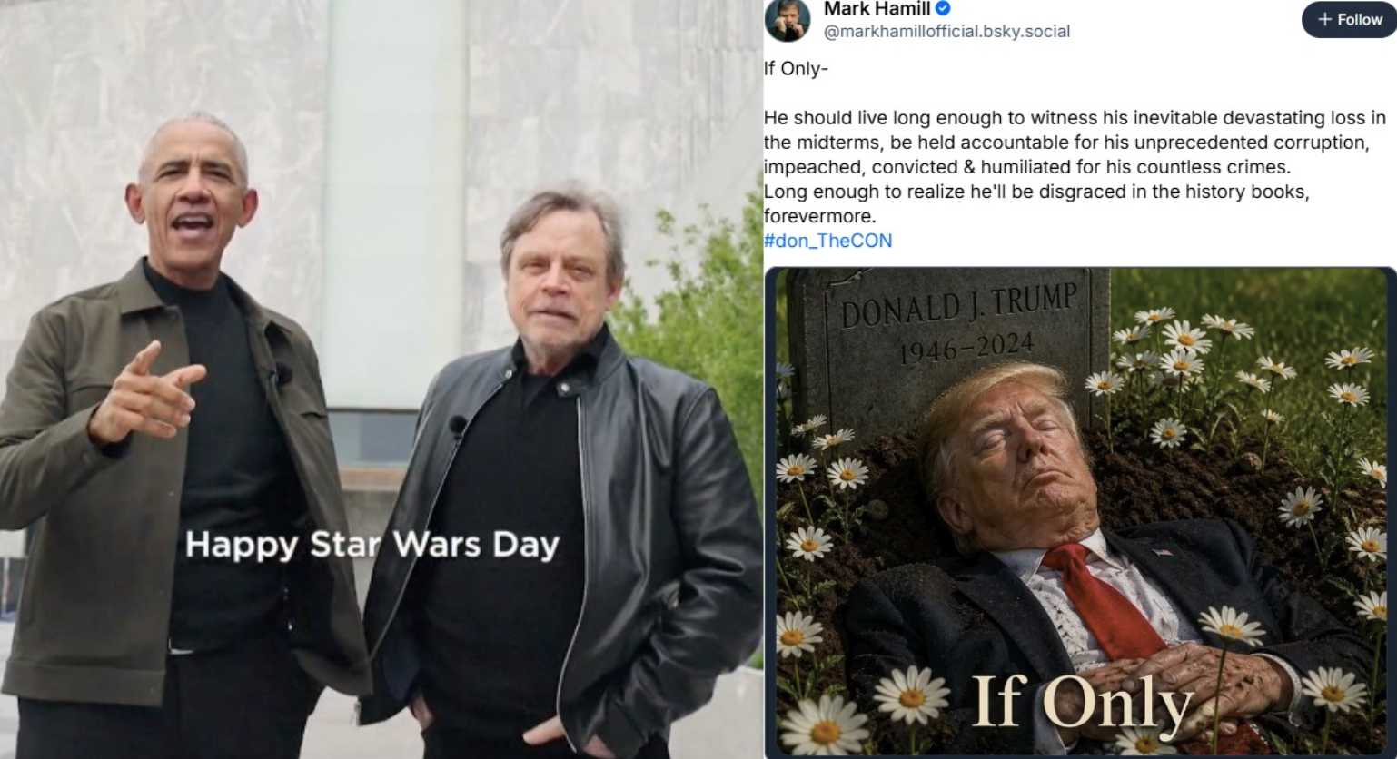 White House BLASTS Mark Hamill For Posting Dead Trump Image With 'If Only' Caption